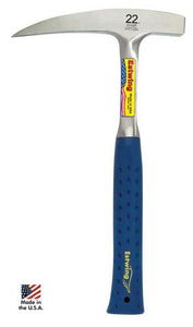 13 Oz Lightweight Leather Grip Rock Pick Milled Face