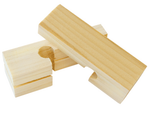 4" Wood Line Blocks (Pair)