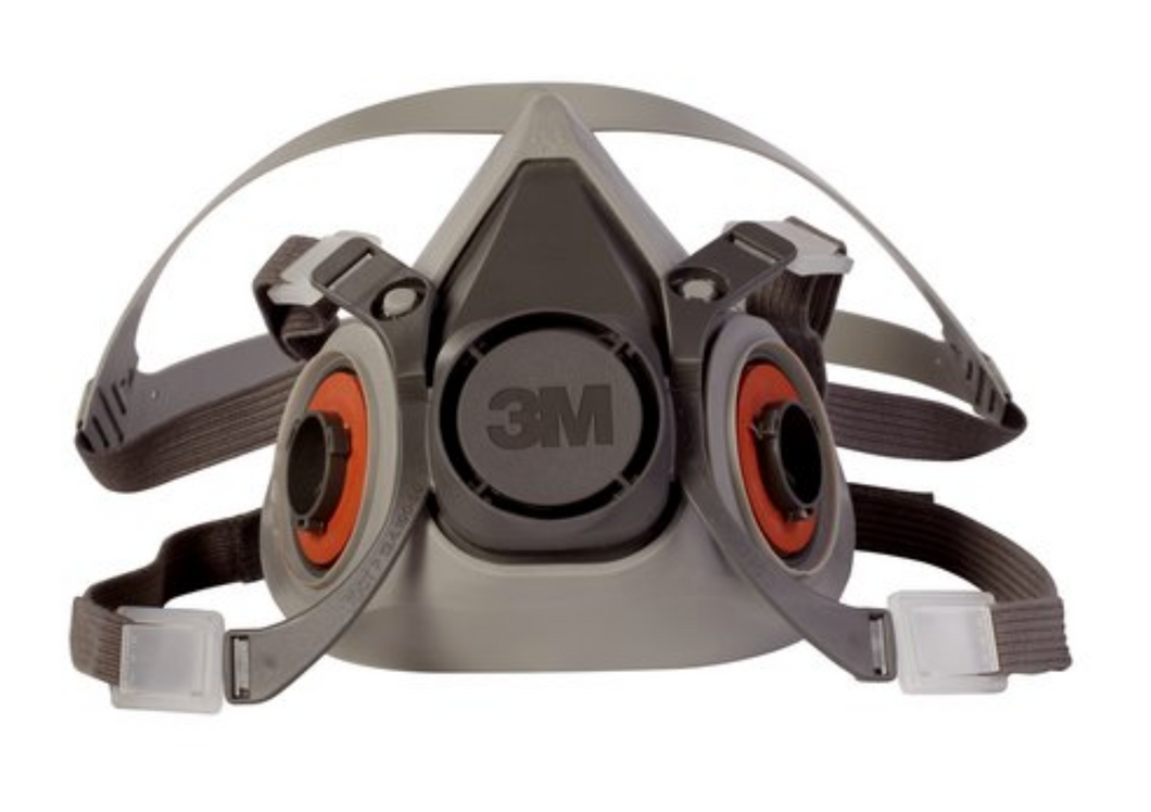 3M Half Facepiece Respirators: 6000 Series: S,M, & L