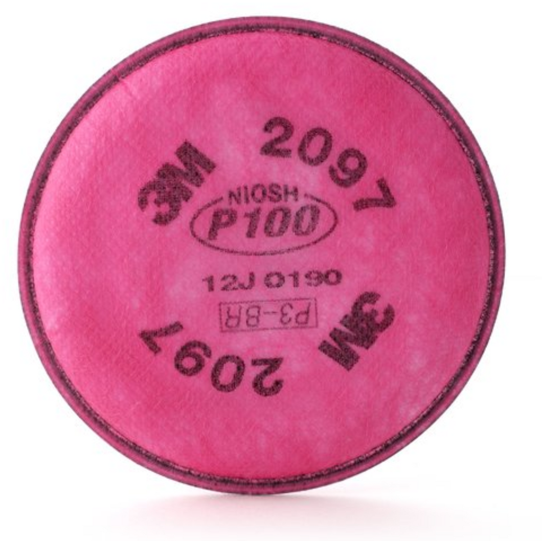 3M P100 Particulate Filter, 2097: 1 pair