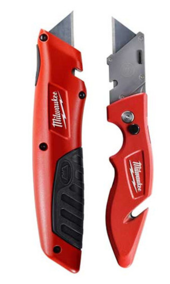 Utility　Masonry　Knife　The　Milwaukee　–　Bonus　Flip　Knife　Fastback　Utility　Sliding　w/　Store